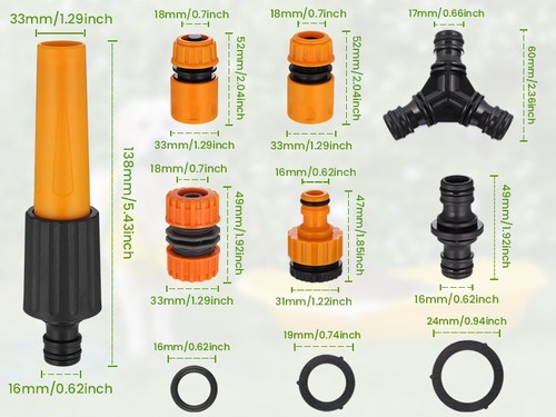 Schlauchverbinder set 2 - schlauchverbinder, 1/2